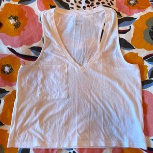 Z Supply White Skimmer Pocket Tank - Never Worn